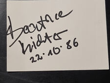 Autogramm - Beatrice Richter
