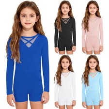 Mädchen Ballettanzug Langarm