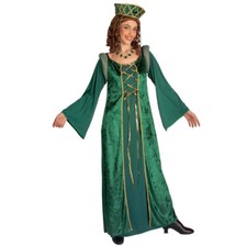 DAMEN MITTELALTER GEWAND Karneval Larp Burg Burg MA Prinzessin Kostüm Kleid 4426