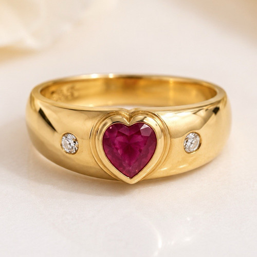 585 gelbgold ring 54 - 585,