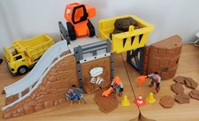 Fisher Price Imaginext Baustelle Spielset mit Bagger, passt zu Playmobil