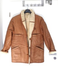 Lederjacke Jacke Gr 50  Lammfell Shearling Cognac Herren
