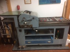 Korrex Andruckpresse, Buchdruckerei mit Blei- und Holzlettern, Schließzeug etc.