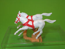 Timpo Toys   Kutschpferde für Kutsche  weiß