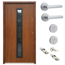 Ausstellungstür #PI02 Seitentür ATU68 mit Griffset DIN Rechts 110x207 cm