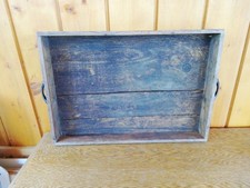 Holztablett Vintage Retro Deko Tablett 49×33cm alt Antik Dachbodenfund 