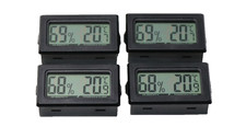 Thermometer  Mini Digitales Innen Thermo-Hygrometer Luftfeuchtigkeit, 4er Pack