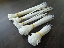 Kabelbinder Kabelbinderset 251tlg weiß Nylon Kabelband UV Beständig Set