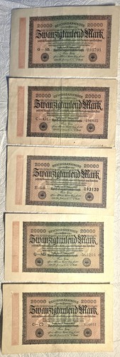 Banknoten lot deutsches - 5,