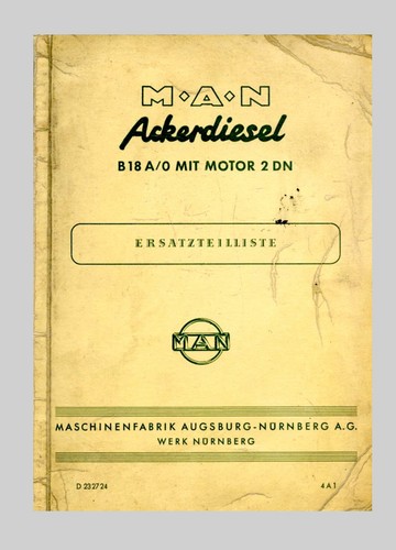 Man ackerschlepper a - 18, a 