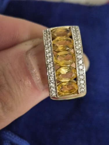 925 sterling silber citrin - 925,
