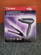 Carrera Haarstyling-Set - 1200 W Reisehaartrockner & Keramik-Mini- Haarglätter