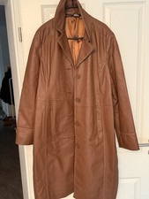 •	Vintage Herren Ledermantel