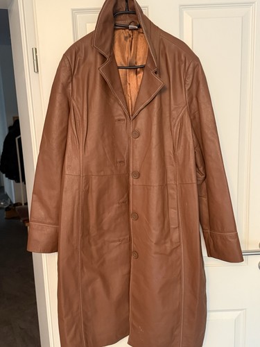 Vintage herren ledermantel - • vintage,