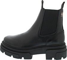Tommy Hilfiger Combat Leather Low Chelse Damen Chelsea Boots schwarz