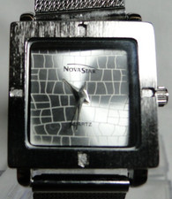 Silberne NovaStar Quarz Analog Armbanduhr