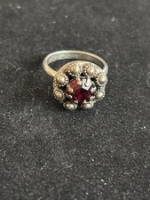 Jugendstil Ring Granat 835