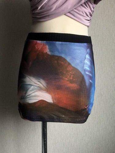 Women white fox skirt - fox,
