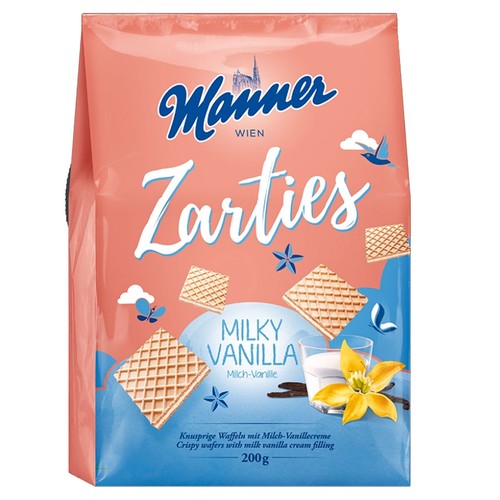 Manner zarties milky vanilla - manner,