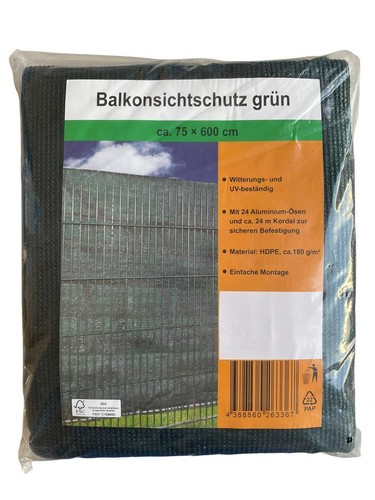 Balkonsichtschutz 75x600cm