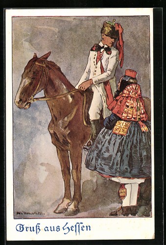 Künstler otto ubbelohde - künstler-ak,