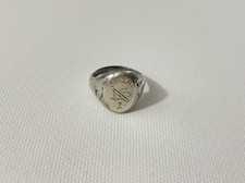 2.WK Veteranen Ring Jäger Regiment 2 Silber 800 stark getragen WW2