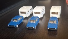 Wiking VW Golf mit Wohnwagen