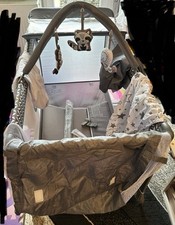 Lionelo Flower 4in1 Reisebett Baby, Seiteneingang, Wickeltisch, 2  Matratze Höhe