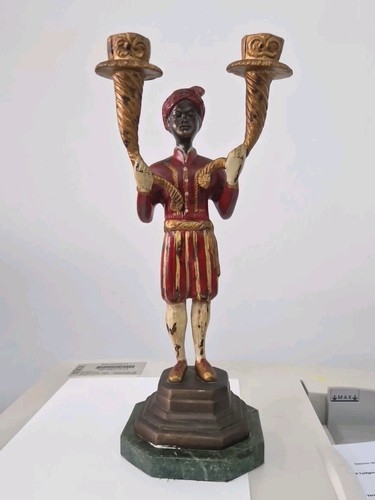 Bronze kerzenleuchter mohr - kerzenleuchter,