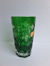 Nachtmann Traube , edles Wasserglas , Bleikristall geschliffen , 13cm , Grün