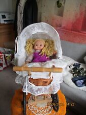 Korbpuppenwagen VON KNORR wurde nicht bespielt nur deko