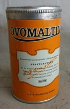 alte Blechdose Ovomaltine Musterdose aus Apotheke