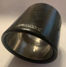 1 x - Bull-X - End Rohr - Typ 6 Carbon - 114mm Ø - Anschluss 76mm/3 Zoll - JDM
