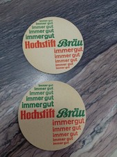 2 Alte Bierdeckel Hochstift Bräu