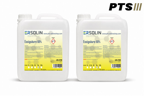Essigsäure 2x5 l - essigsäure, 60%