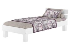 Buchebett weiß Massivholz