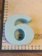 Silikon 3D Backform Zahl 6 - 9 Silikonform Dekorieren NEU LxBxH:ca. 8 x 8 x 2,5