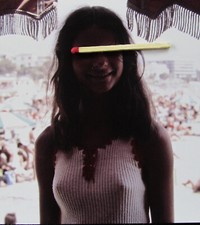 Junge schöne erotische Frau