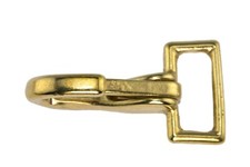 Zaumkarabinerhaken Messing