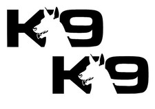 K9 Training 2x Aufkleber