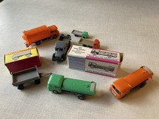 Automodelle (alt) - 6 Stück - Konvolut - DDR - Wasser-Sprengwagen - Müllwagen