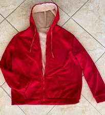Rote warme Jacke Sweatjacke