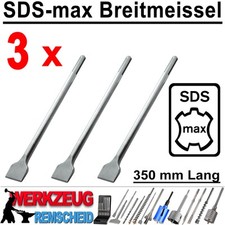 3 x SDS-max Breitmeißel