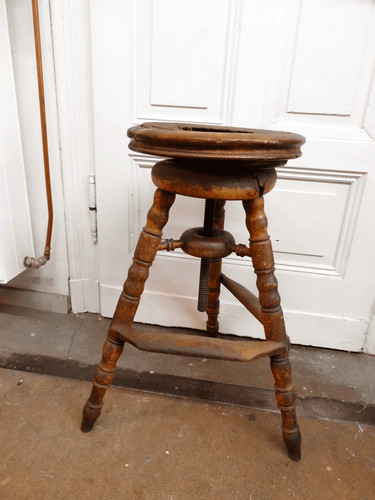 Drehstuhl schemel hocker holz - drehstuhl,