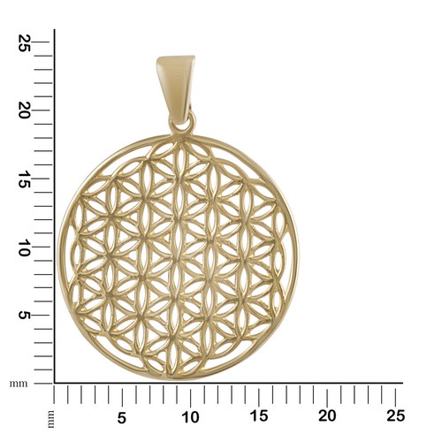 Lebensblume 375 gold 2 0cm - 375,