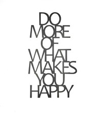 Wandbild Metall Schriftzug