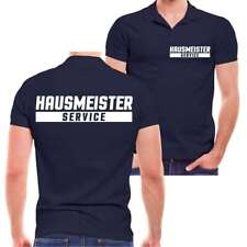 Herren Poloshirt Polo Hausmeister Service männer Polohemd kurze Ärmel S bis 5XL