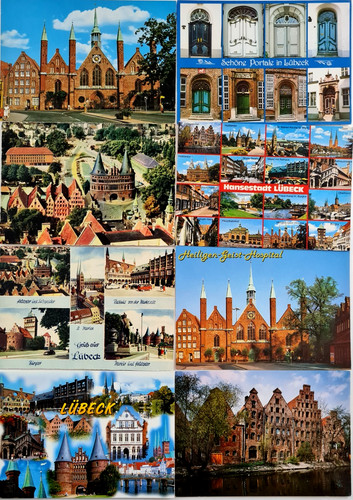 Lübeck postkarten lot - lÜbeck,