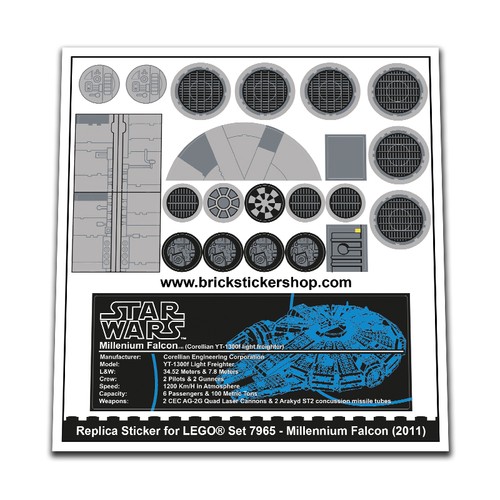 Replacement sticker for set - replacement,