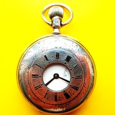 HERREN TASCHENUHR, "LONGINES", Halbsavonnette, Silber, gute Funktion, ca. 1884